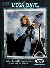 DAVE MUSTAINE of MEGADETH - ESP GUITARS - 2003 Print Ad picture