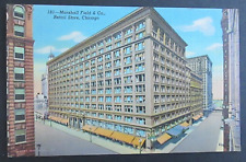 Marshall Field & Company Retail Store Chicago IL Unposted Linen Postcard picture