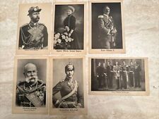 Vtg Kaiser Wilhelm & His Sons, Victoria & Leaders Postcards 1907 Set 6 Blank picture