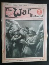 1917 WW I , THE WAR ILLUSTRATED , 16 PAGES OF PHOTO'S & FEATURES OF LIFE & DEATH picture