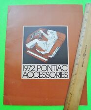 1972 PONTIAC ACCESSORIES 24-pg DLX BROCHURE - GTO Bonneville FIREBIRD Grand Prix picture