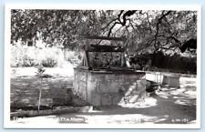 RPPC SAN ANTONIO, Texas TX ~ The Alamo ORIGINAL WELL ca 1950s Postcard picture