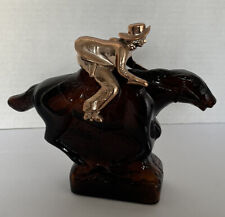 Vintage Avon Pony Express Mail Carrier Horse Rider Decanter Wild Country Empty picture