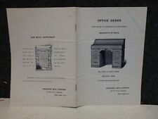 VINTAGE 1890's ANDREWS MFG CO 74 5TH AVE NYC ROLL TOP DESK CATALOG WITH PRICES picture