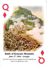 Battle of Kenesaw Mountain Georgia Civil War Playing Card picture