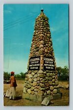 Rugby ND-North Dakota, Geographical Center Of Continent Monument Chrome Postcard picture