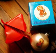 Vintage 1975 SCHMID Berta Hummel 'CHRISTMAS CHILD' Glass Ornament W Box Exc picture