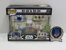 CHRISTINE GALEY SIGNED 2 PACK FUNKO POP STAR WARS w/R2D2 & R5D4 BAS COA picture