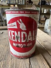 Rare NOS KENDALL Motor Oil One Gallon Metal Can FULL picture