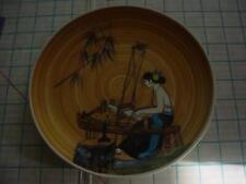 Vintage Vietnamese hand painted souvenir plate picture