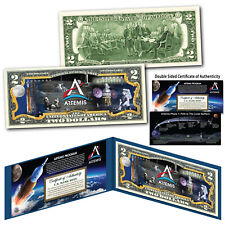 ARTEMIS Missions NASA Space Program Moon Genuine Legal Tender U.S. $2 Bill picture