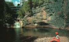 Vintage Postcard The Water Pool Sentinel Pine Bridge Franconia New Hampshire NH picture
