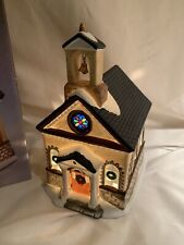 Galleria Inc. Hand Painted Fine Porcelain Church Holiday Light Up Decoration picture