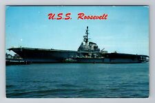 U.S.S. Roosevelt, Ship, Transportation, Warship, Antique Vintage Postcard picture