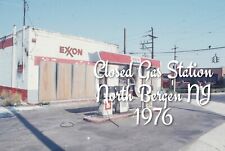 2 - 35mm slides Demolished Gas Station North Bergen, New Jersey - 1976 picture