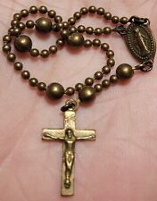 Vintage WW2 Nurses Military Pull Chain Rosary Religious Crucifix Catholic Lot #I picture