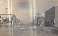 BOYNE CITY Michigan postcard RPPC Charlevoix County Water Street Main town view picture