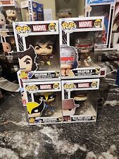 Funko Pop Marvel Wolverine 50 Years Bundle Set of 4 with POP Protectors picture