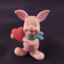 RARE HTF Disney Pooh & Friends Piglet w/ Heart Porcelain Figurine picture