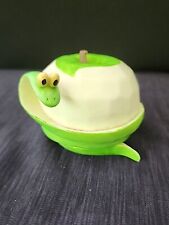 Enesco Home Grown Vegetable Collectible Green Apple Snake Figurine Kitchen 2008 picture