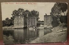 McConnelsville/Malta Ohio OH - The Locks Used B & W COMMERICAL PHOTO PC 1911  picture