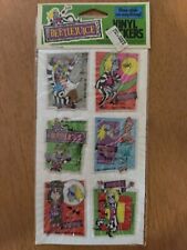 Vintage 1989 The Geffen Film Co. Beetlejuice Vinyl Puff Stickers Rare picture
