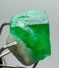 4 Carat Well Terminated Top Green Emerald Swat Crystals On Matrix @PK picture