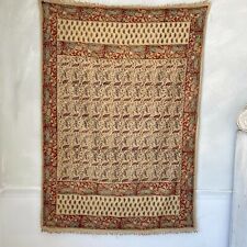 Vintage kalamkari textile paisley tablecloth bedcover hanging textile upholstery picture