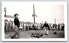 Old Vintage Antique Golf Sport Photo Image Picture People Crowd Man Bing Crosby? picture