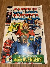 CAPTAIN AMERICA 116 - AVENGERS, RED SKULL - SILVER AGE 1969 picture