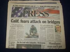 2001 NOV 2 ASBURY PARK PRESS NEWSPAPER - CALIF. FEARS ATTACK ON BRIDGES- NP 4218 picture