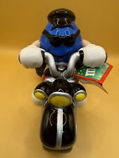 M&M's M&M Motorcycle Candy Dish Auto Blue Guy Bike 2003 picture