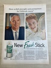 Fresh Stick Deodorant Anti-Perspirant 1957 Vintage Print Ad Life Magazine picture