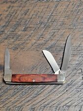 BEAR MGC USA 7 Stars Stockman Dark Wood Handle Knife 3 1/4