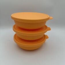3 Tupperware Aloha Nesting Bowls with Seals 1.25 cup / 450ml Mango- New picture
