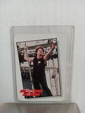 1985 1st Series AGI Rock Star Concert Cards Bono U2 #42 (Ebet Roberts Photo) picture