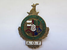 AOF ANCIENT ORDER of FORESTERS ENAMEL BADGE c1930s GREAT BRITAIN picture