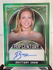 🔥 Brittany Snow 2024 Leaf Pop Century Green Shimmer Auto #4/4 SSP 🔥 picture