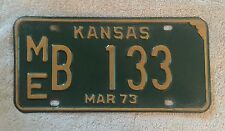 VINTAGE 1973 KANSAS  LICENSE PLATE See My Other Plates picture