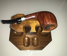 VintageDecaturCollection Walnut 6Pipe Stand+Pipe La Pipa”Hand Made Italy usedVG+ picture