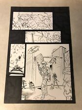 POWDER BURN #1 original art SCI FI MANGA COPS ON PATROL HELICOPTERS 1999 AWESOME picture