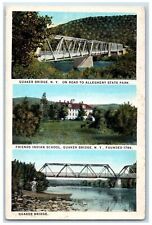 c1940s Quaker Bridge Friends Indian School New York NY Unposted Vintage Postcard picture