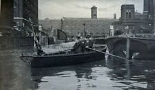 1911 England The Port of London River illustrated picture