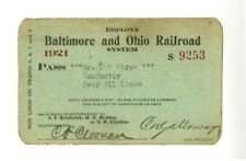 Annual pass - Baltimore & Ohio 1921 #S9253 picture