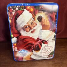 Vintage Oreo Cookie Limited Edition Tin Christmas Holiday Stacking Tin Year 2000 picture