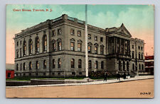 Court House Trenton New Jersey Divided Back Postcard Posted 1916 Washington 1c picture
