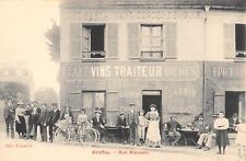 CPA 78 VIROFLAY / RUE RIEUSSEC / CAFE / RESTAURANT / cpa rare picture