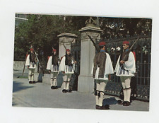 Vintage Postcard  TRAVEL GREECE GUARDS   EUZONES SOLDIERS  UNPOSTED CHROME4X6 picture