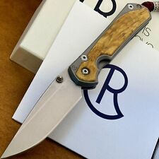 Chris Reeve Large Sebenza 31 Drop Point Blade Box Elder Inlay picture