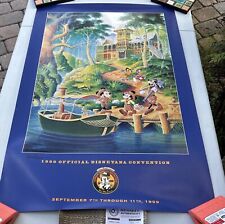HTF Disney Safari Adventure Poster Mickey Fab 5 Jungle Cruise 718/1000 Signed picture